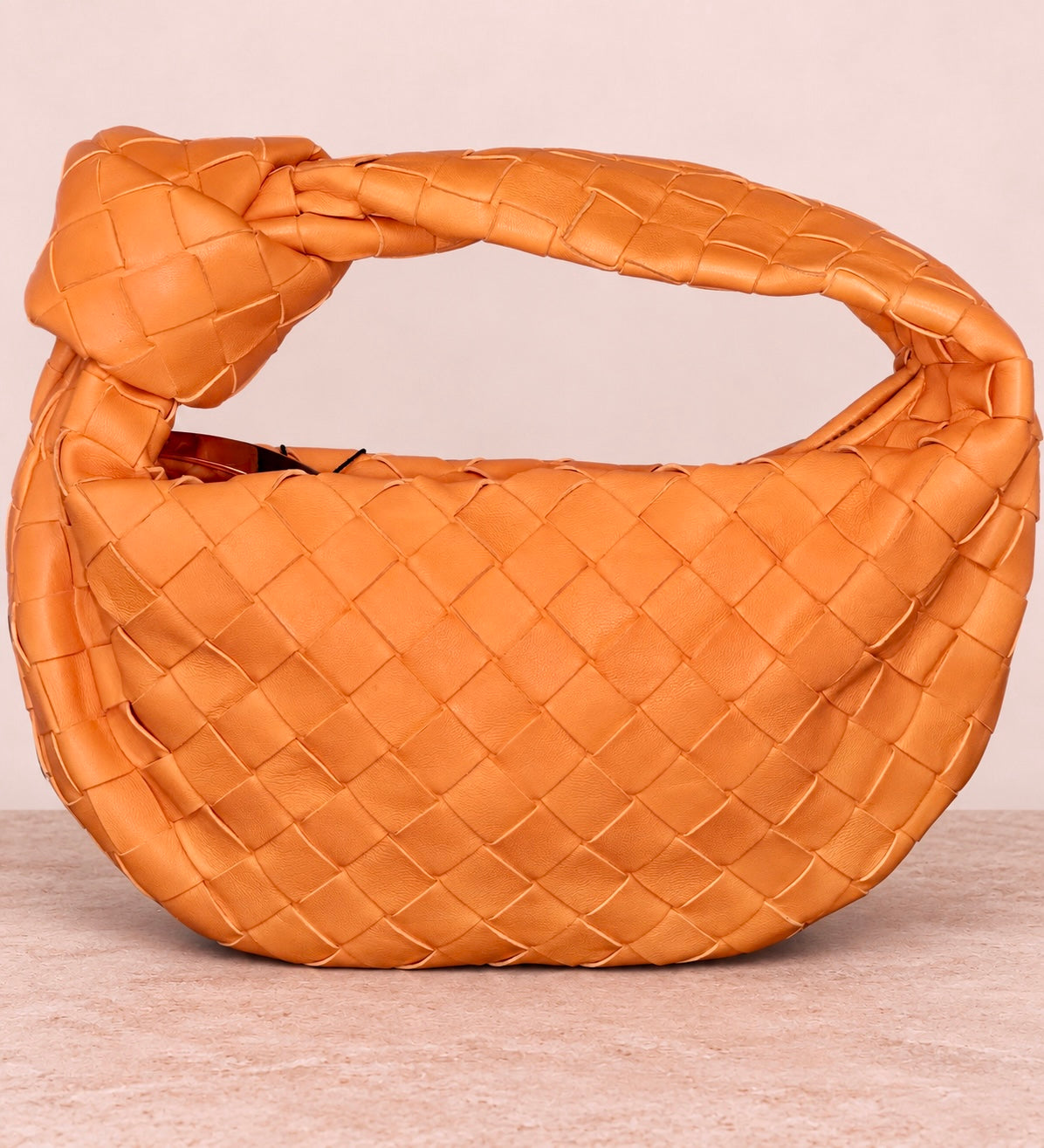 Bottega Veneta Mini Jodie Intrecciato Tangerine / Orange