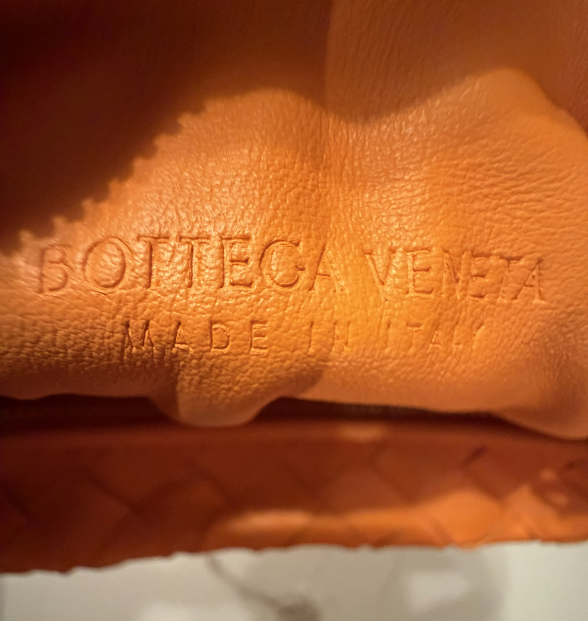 Bottega Veneta Mini Jodie Intrecciato Tangerine / Orange